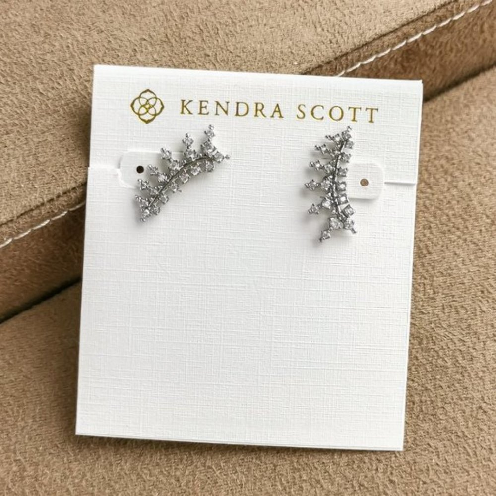 Kendra Scott Ear Climber Earrings Silver NEW